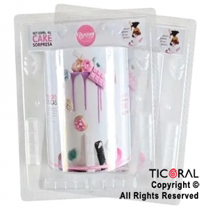 SET DE 2 PLACAS CAKE SORPRESA TAMAO ESPECIAL 2 x 1